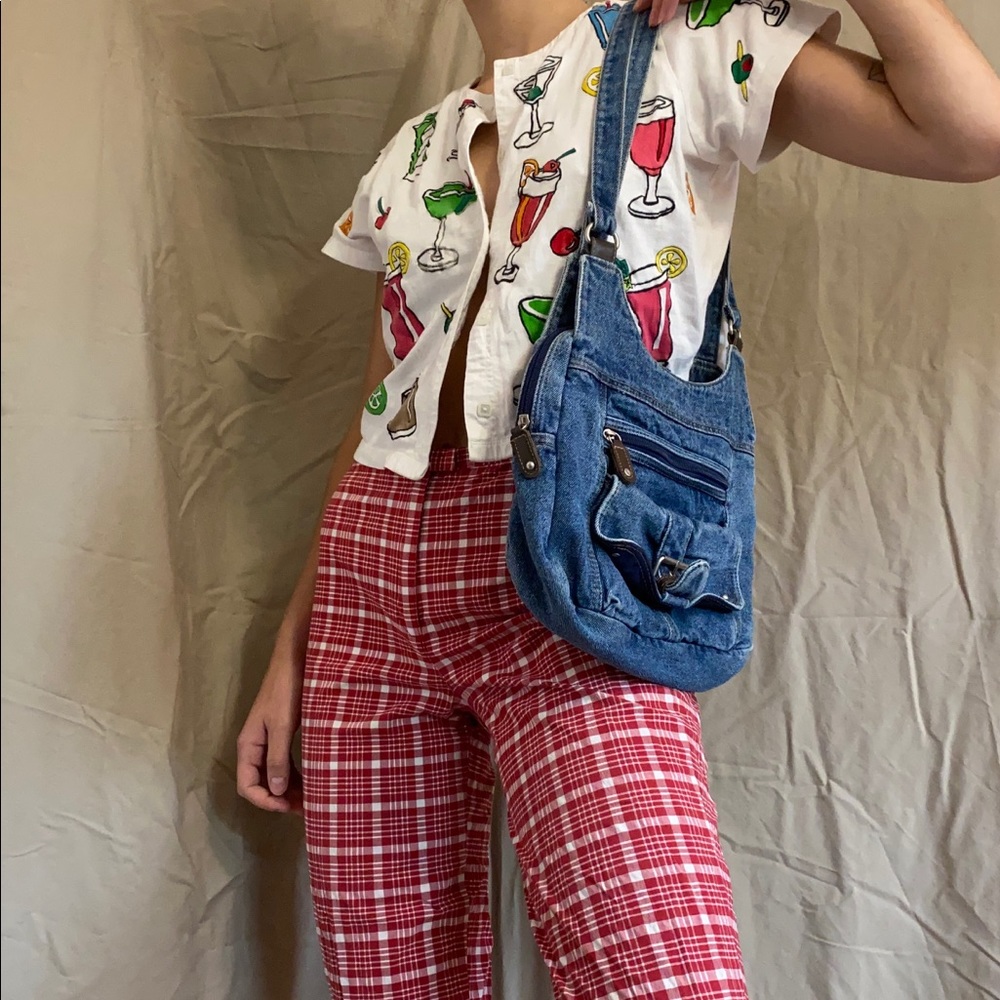 SOLD - Joe Boxer denim purse